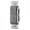 Hubbell Wiring Device-Kellems TradeSelect, Switches and Lighting Controls, Decorator Switch, Residential Grade, Rocker Switch, General Purpose AC, Three Way, 15A 120/277V AC, Push Back and Side Wired, Gray RSD315GY - alternate 1